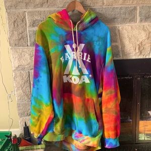 Rainbow Tye Dye XL Pullover hoodie